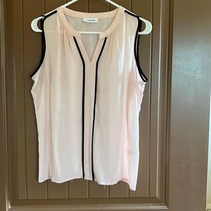 Calvin Klein pale pink blouse